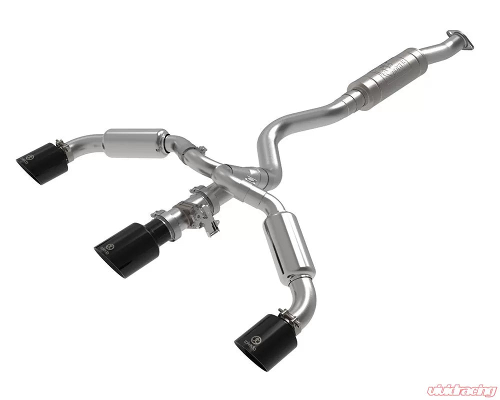 aFe Gemini XV 3"-2-1/2" 304 Stainless Steel Cat-Back Exhaust System w/ Polished or Black Tips or  Toyota GR Corolla L3 1.6L 2022+