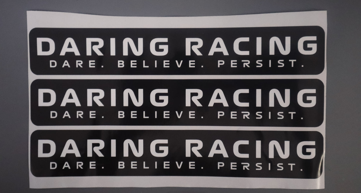 Stickers Daring Racing With Backgroung