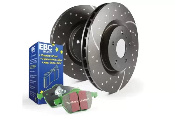 EBC Brakes S10KR Kit Number Rear Disc Brake Pad and Rotor Kit DP21758+GD7585 Rear