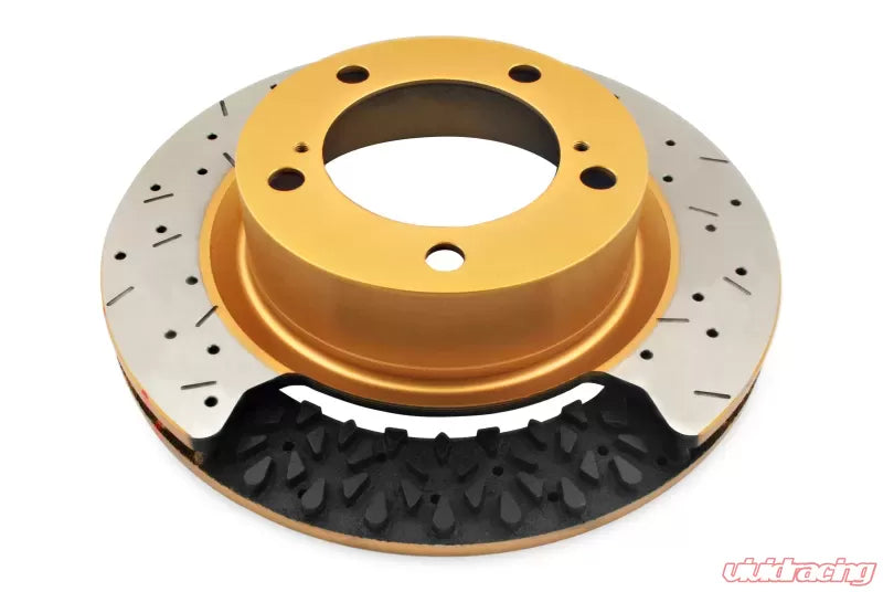 DBA Dual-Drilled Rear Drilled & Slotted 4000 Series Rotor Subaru STi 2008-2016